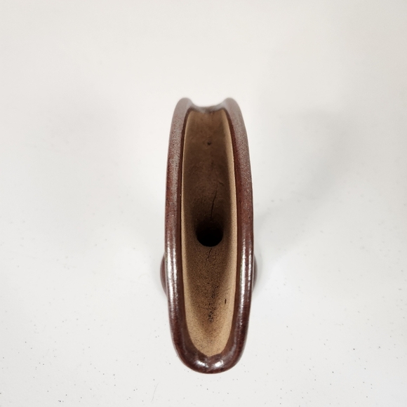 Vintage Mexican Stoneware Tonala Pottery Napkin Letter Holder Floral Boho Decor - Picture 3 of 7